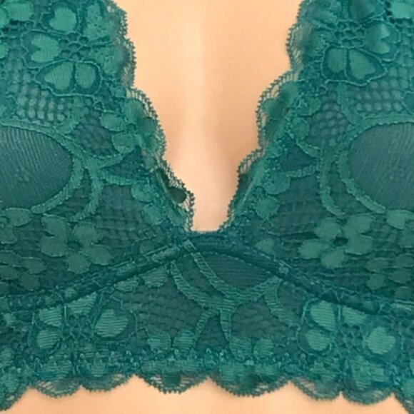 Free People Galloon Lace V-neck Halter Bralette - Picture 2 of 11